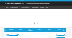 Desktop Screenshot of lagonbleuimmobilier.com